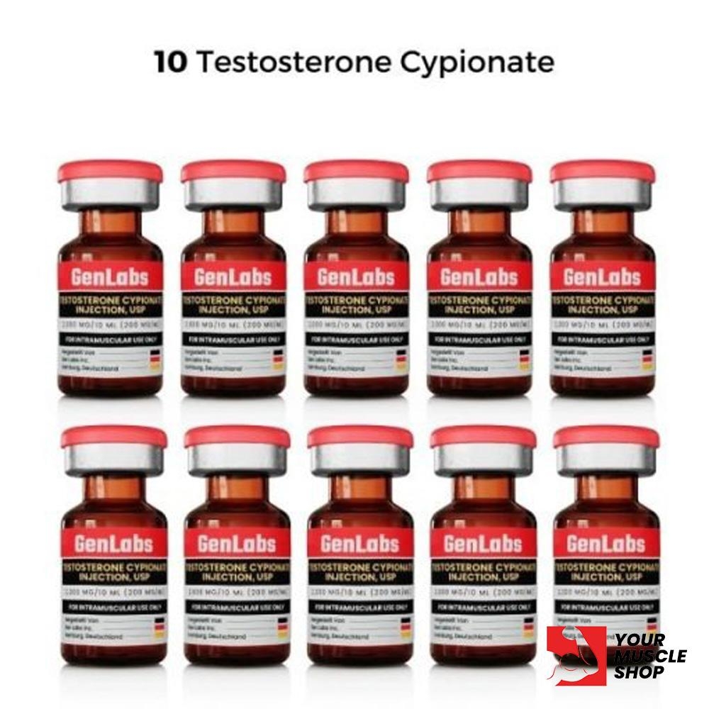10 – Testosterone Cypionate 200 Mg/ml – Genlabs