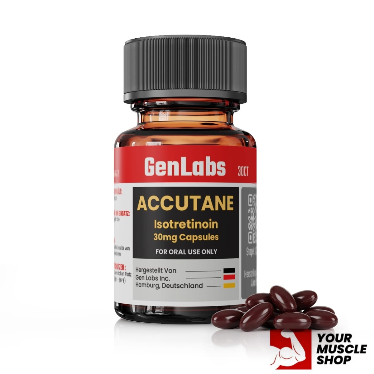 Accutane (Isotretinoin Capsules Ip) 30 mg – (30 Capsules) – Genlabs