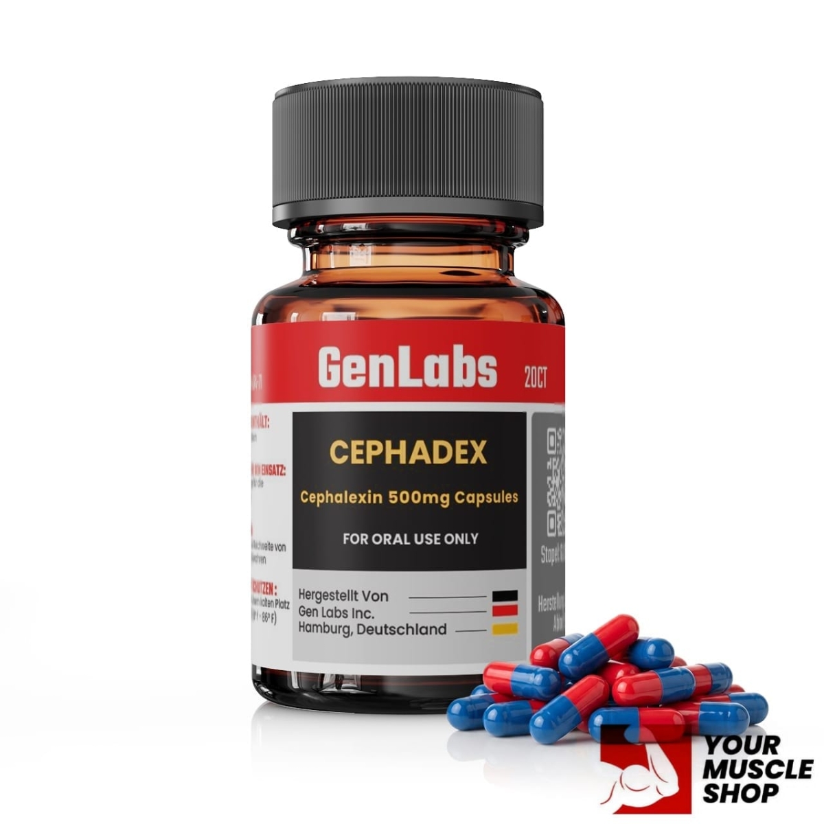 Cephadex (Cephalexin ) – 500 Mg – 20 Capsules – Genlabs
