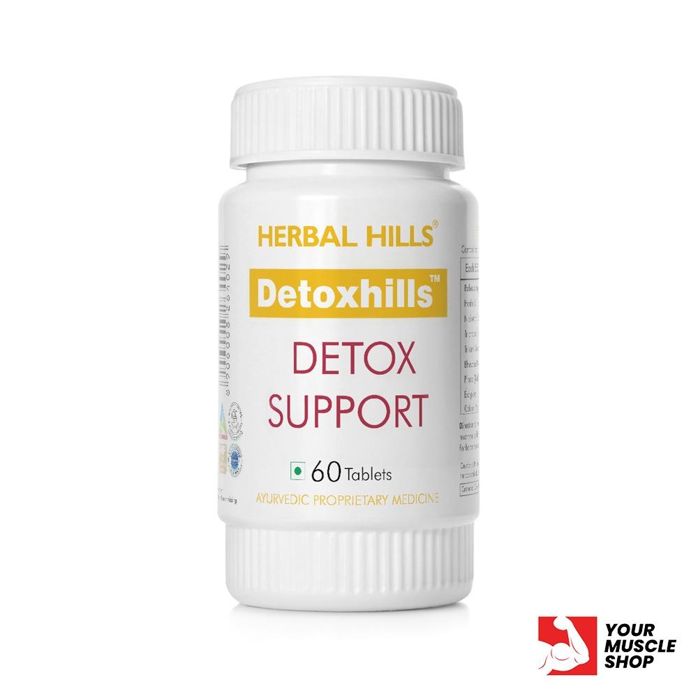Detoxhills ( Avurvedic Proprietary Medicine ) – Detox Support 60 Tablets Bottle – Herbal Hills