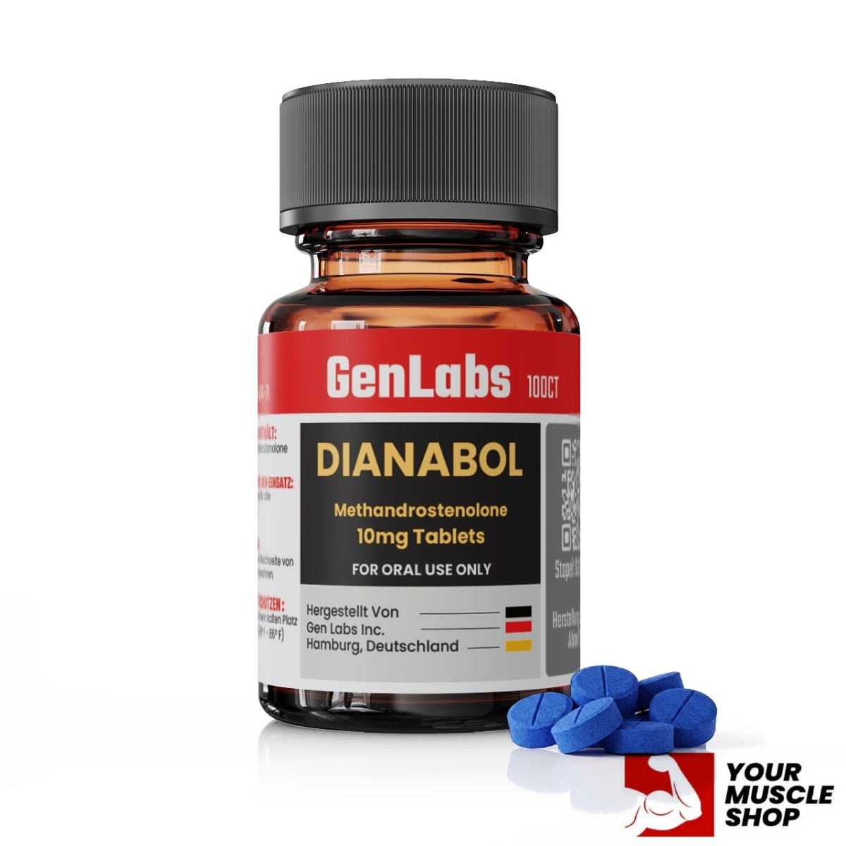 Dianabol (d – Bol) 10 mg – 100 Tablets – Genlabs