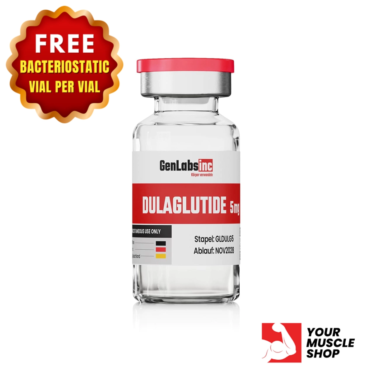 Dulaglutide 5mg Vial – (with Bacteriostatic Water) – Genlabs