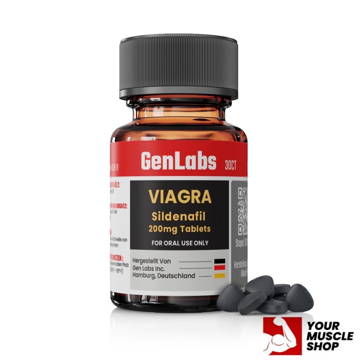Generic Viagra (sildenafil) 200 mg – (30 Tablets) – Genlabs