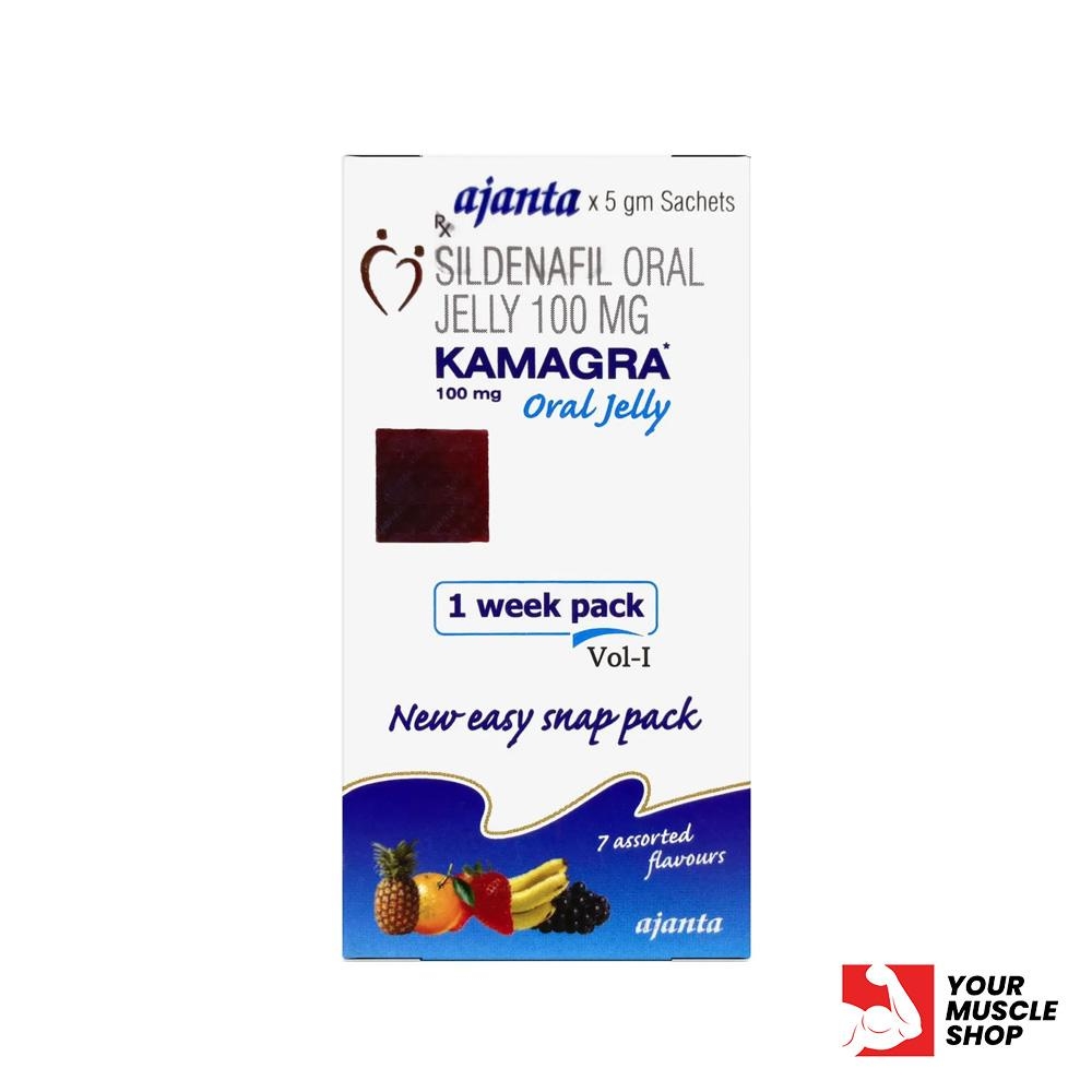 Generic Viagra Sildenafil Kamagra 100mg Oral Jelly (7 Pouches)