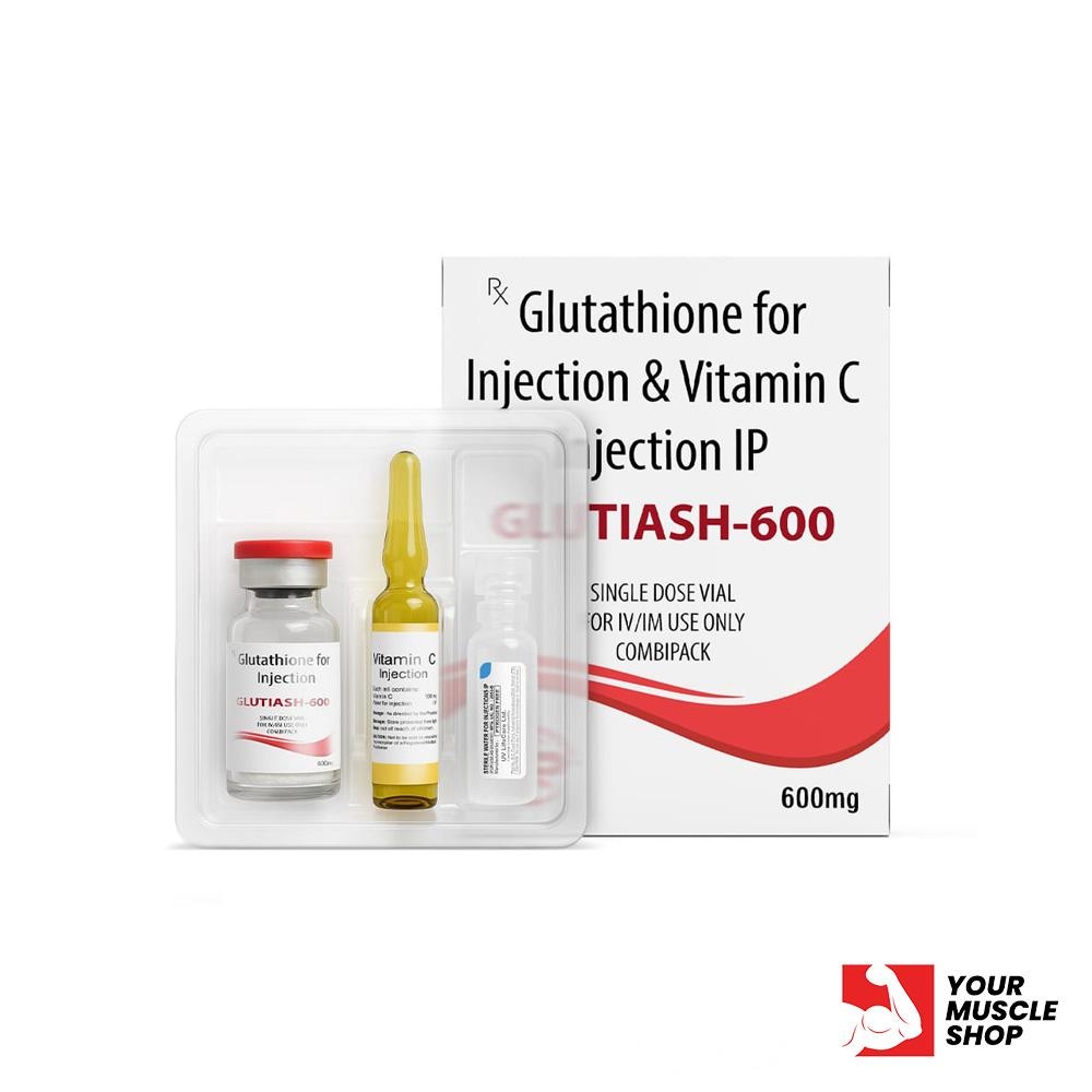 Glutathione For Injection & Vitamin C Injection IP (glutiash – 600) – Asher Pharmaceuticals