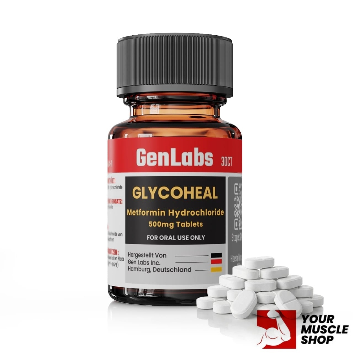 Glycoheal ( Metformin Hydrochloride ) – 500 – 30 Tablets – Genlabs