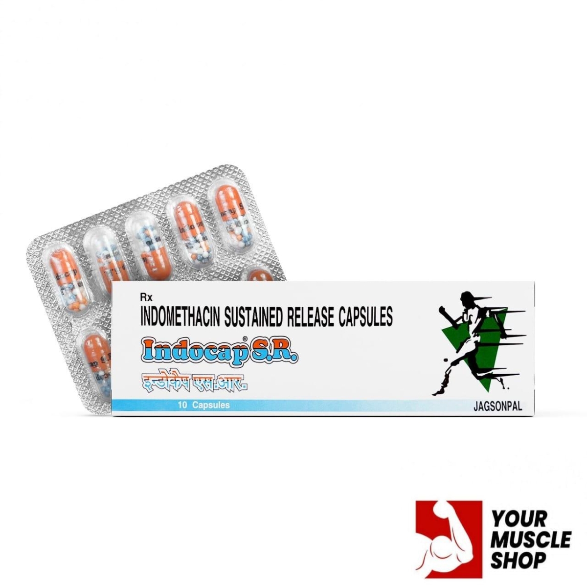 INDOCAP SR (INDOMETHACIN – SUSTAINED RELEASE) 75MG / PER CAPSULE – [10 CAPSULES STRIP] – JAGSONPAL PHARMACUETICALS LTD