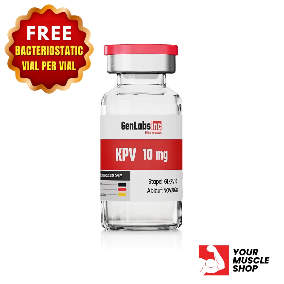 Kpv 10mg Vial – (with Bacteriostatic Water) – Genlabs