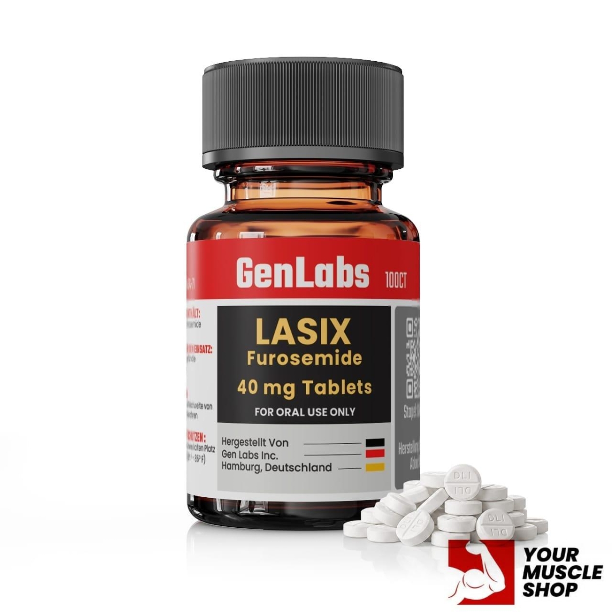 Lasix Furosemide – 40 Mg – (100 Tablets) – Genlabs