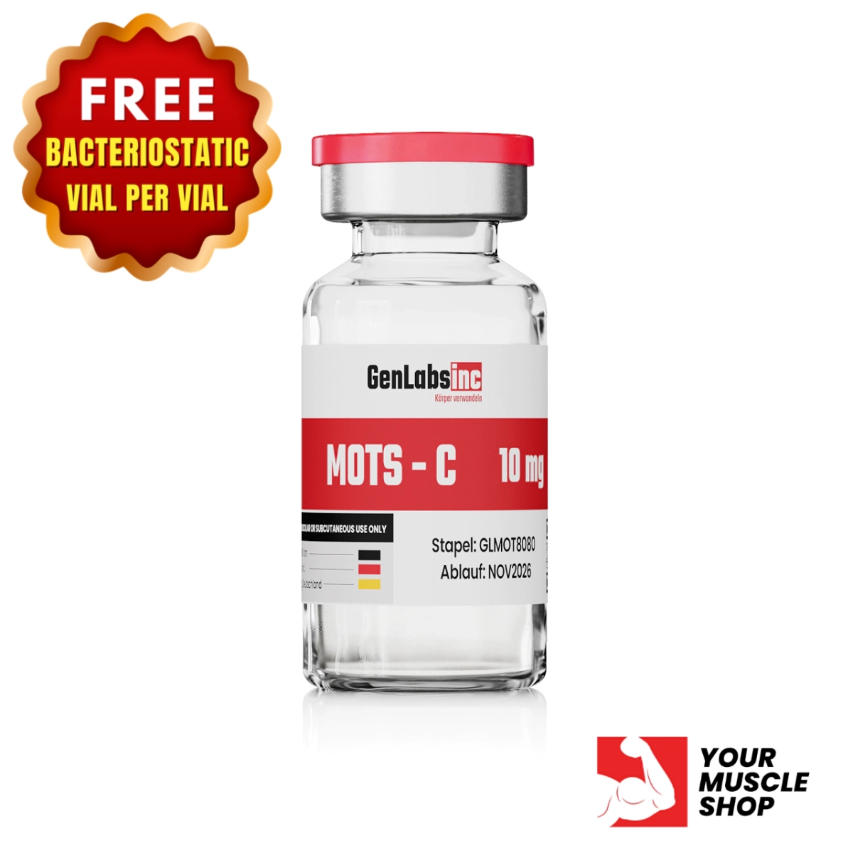 Mots – C 10mg Vial – (with Bacteriostatic Water) – Genlabs