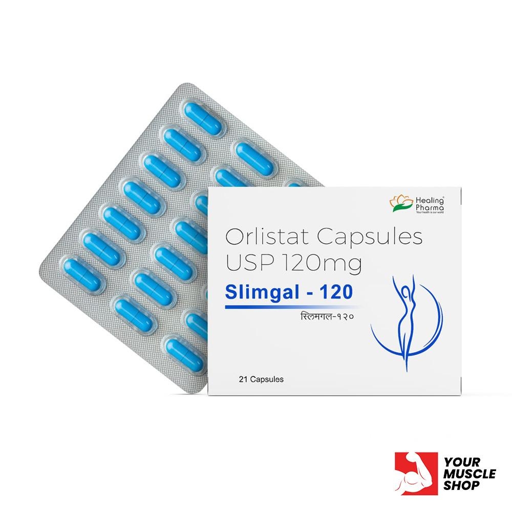 Orlistat Capsules (slimgal) USP 120 mg / Per Capsule – (21 Capsules Strip) – Healing Pharma