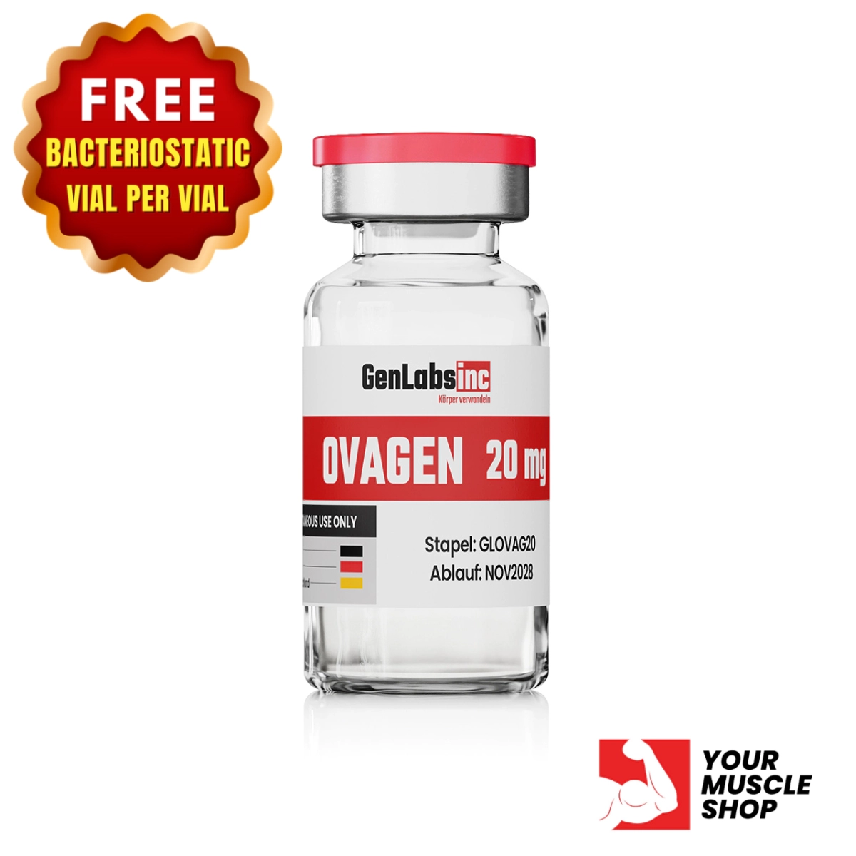 Ovagen 20mg Vial – (with Bacteriostatic Water) – Genlabs