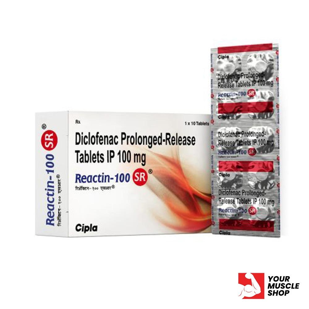 Reactin Sr (diclofenac) 100 mg – (10 Tablets Strip) – Cipla