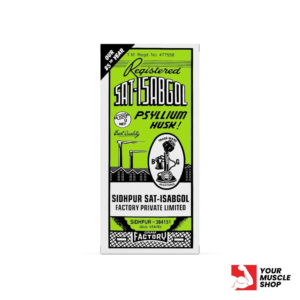 Sat – Isabgol ( Psyllium Husk ) (100g Powder Based) For Constipation – Sidhpur