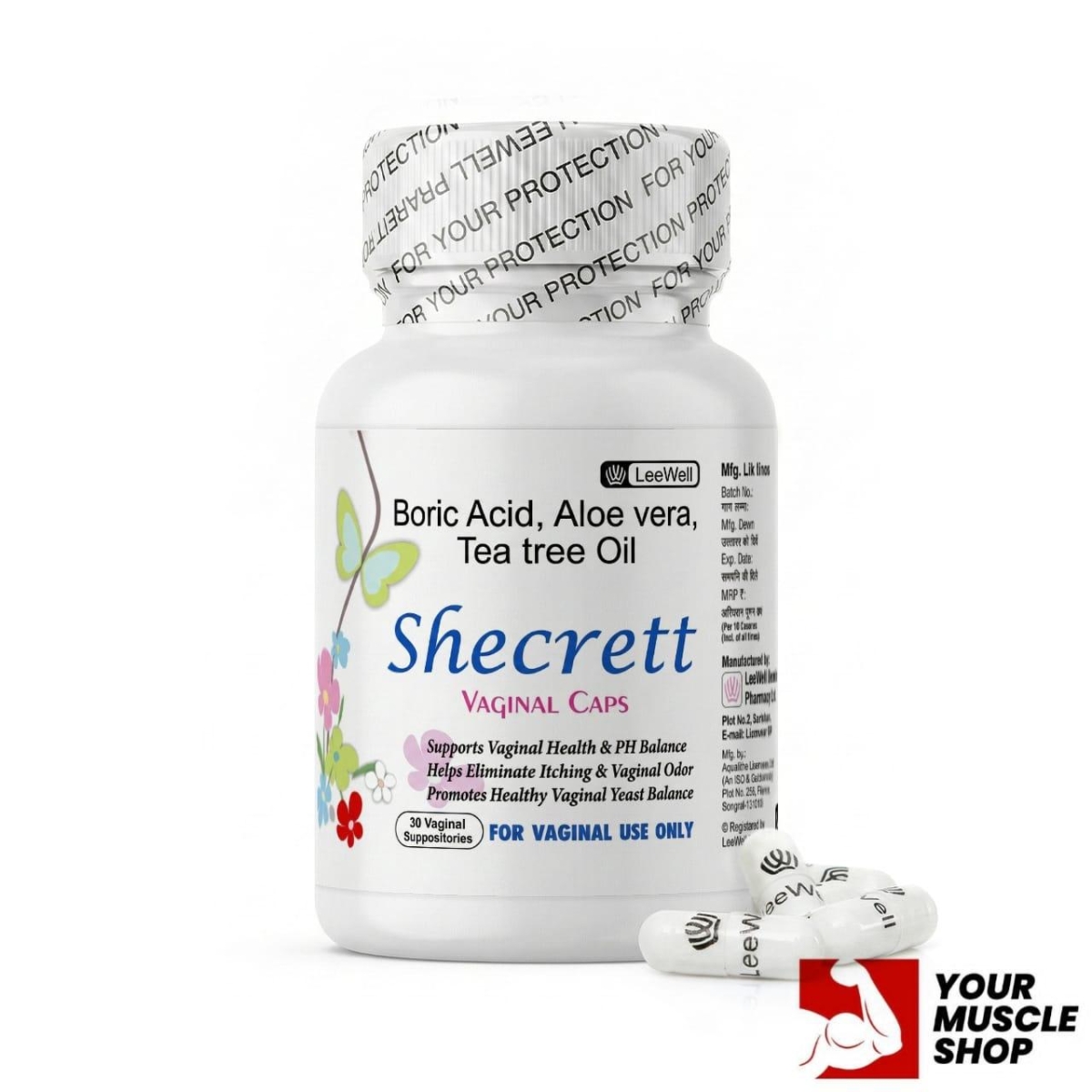Shecrett Vaginal Capsules (30 capsules bottle) – Lexwell Pharmaceuticals