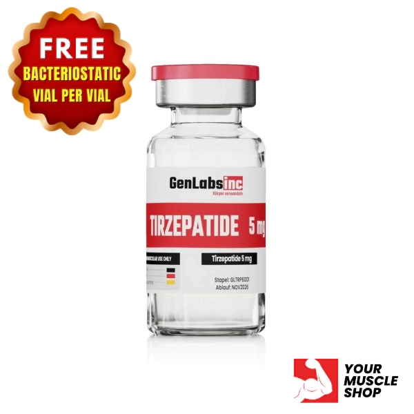 Tirzepatide 5mg Vial – (with Bacteriostatic Water) – Genlabs