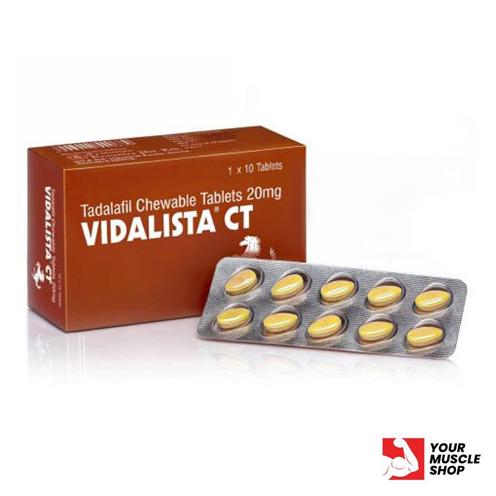 Vidalista – Cialis (tadalafil Chewable) 20 mg – (10 Tablets Strip) – Centurion Labs
