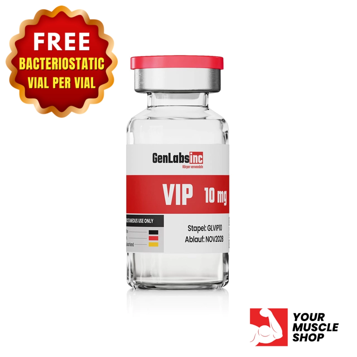 Vip 10mg Vial – (with Bacteriostatic Water) – Genlabs