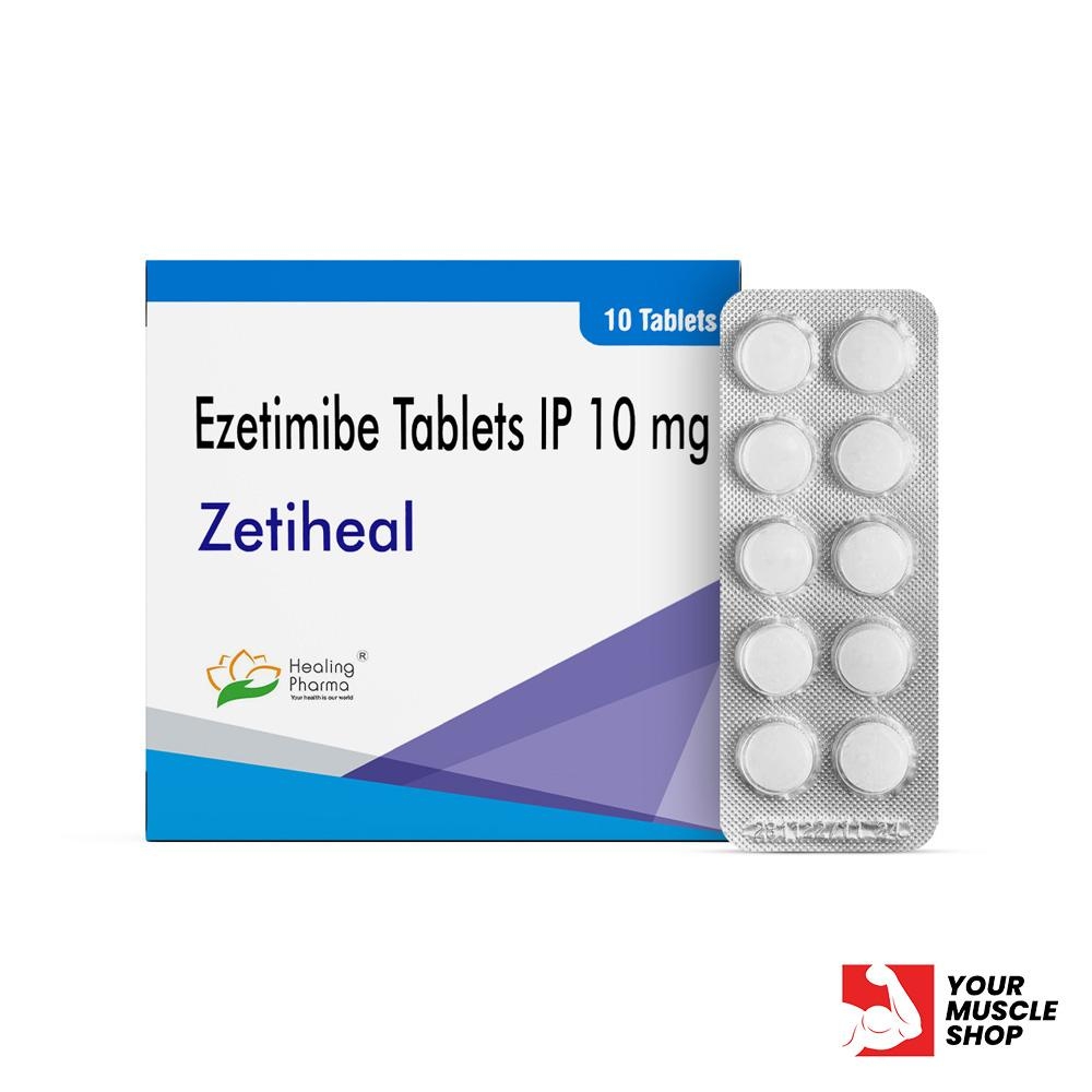 Zetiheal (ezetimibe) 10 mg – (10 Tablets Strip) – Healing Pharma