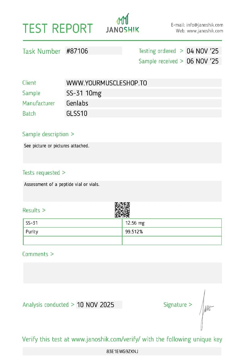 SS-31 – 10MG – GENLABS - Image 2