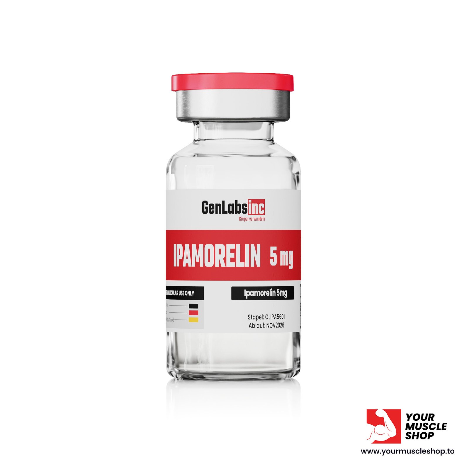IPAMORELIN – 5MG VIAL – GENLABS