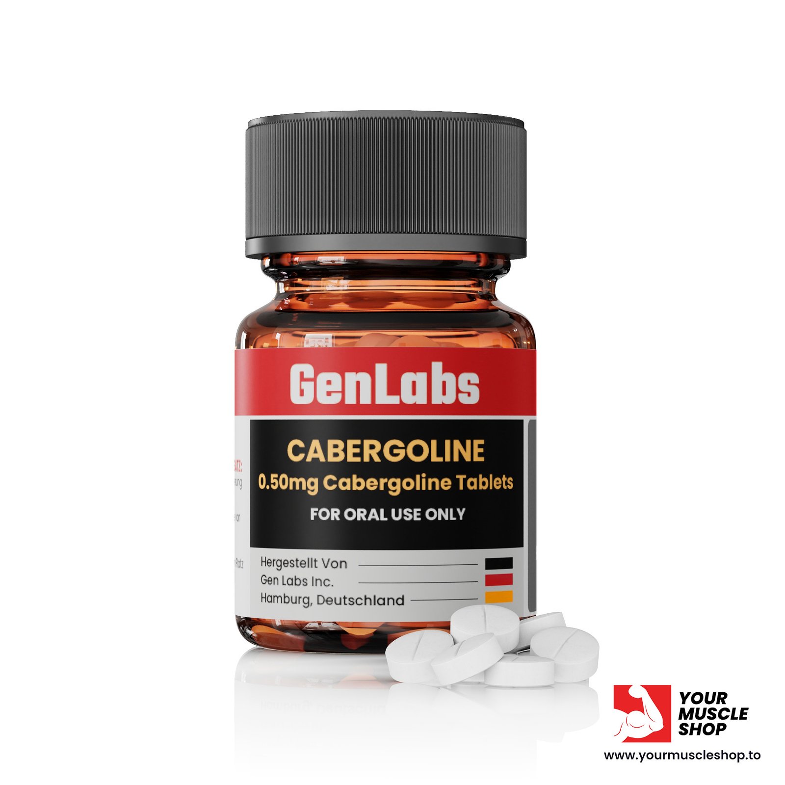 CABERGOLINE 0.50MG / PER TAB – 30 TABLETS – GENLABS