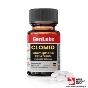 CLOMID (CLOMIPHENE CITRATE) 50 MG / PER TAB – 100 TABLETS – GENLABS