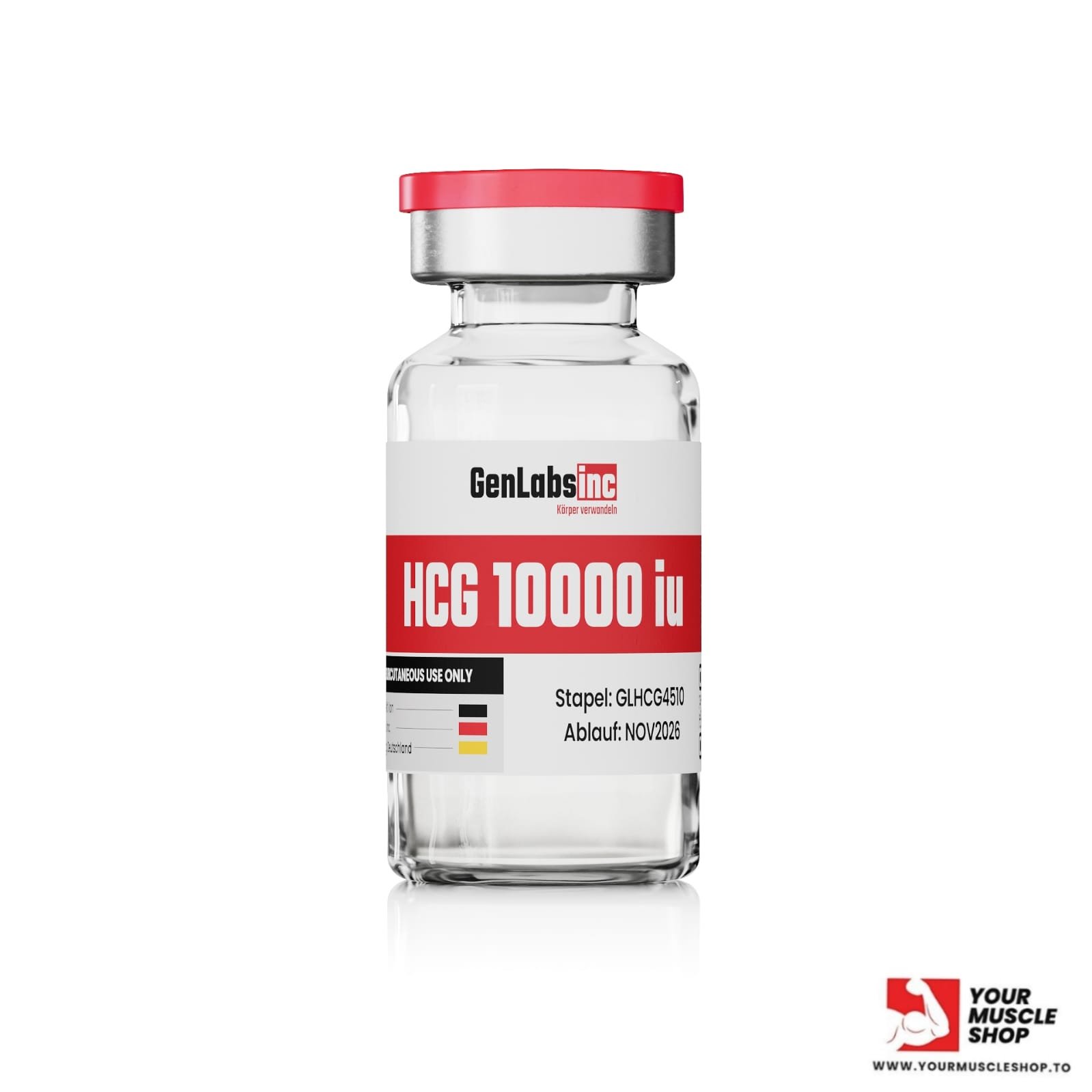 HCG 10000IU – VIAL ( HUMAN CHORIONIC GONADOTROPIN ) WITH BACTERIOSTATIC WATER- GENLABS