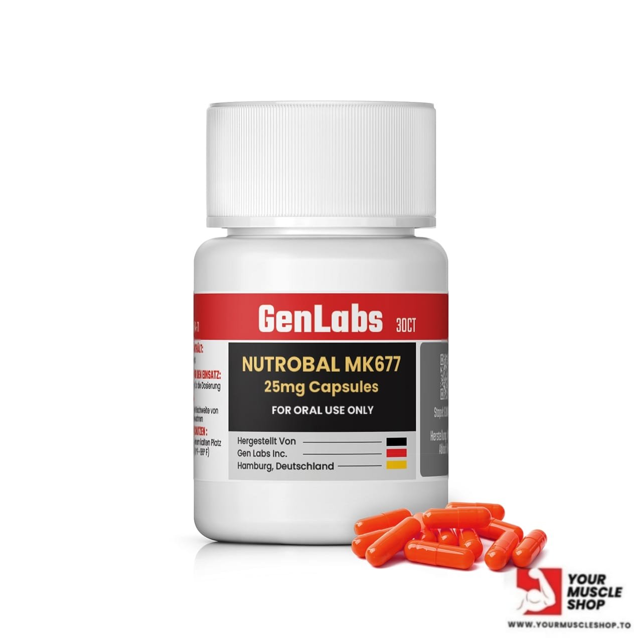NUTROBAL – MK677 25 MG / PER CAPSULE – 30 CAPSULES- GENLABS - Image 2