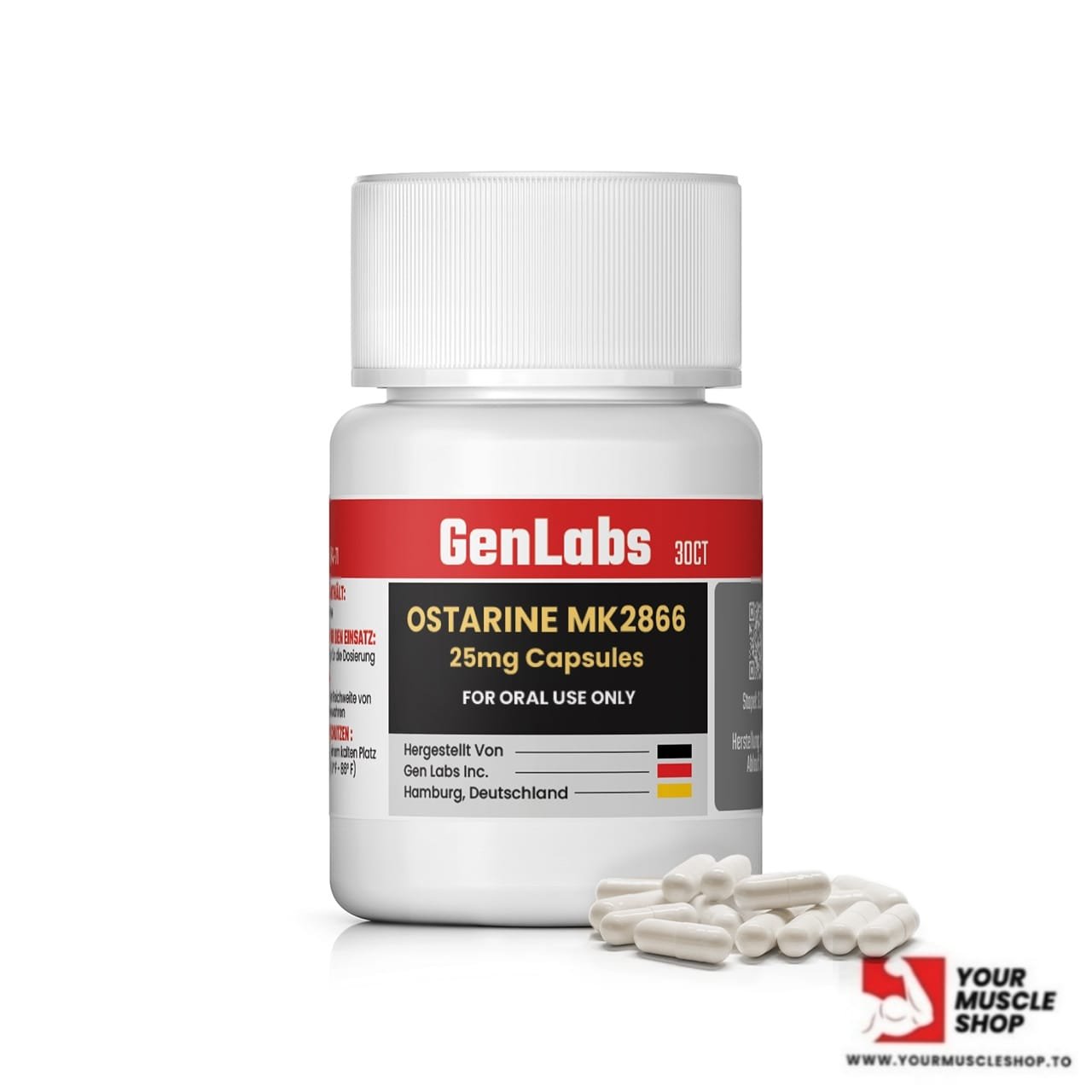 OSTARINE – MK2866 25 MG / PER CAPSULE – 30 CAPSULES- GENLABS - Image 2