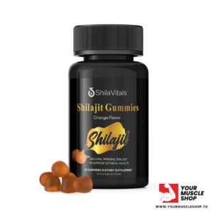 SHILAJIT GUMMIES ( 500MG ORGANIC SHILAJIT ) [60 GUMMIES – ORANGE FLAVOR – SHILAVITALS