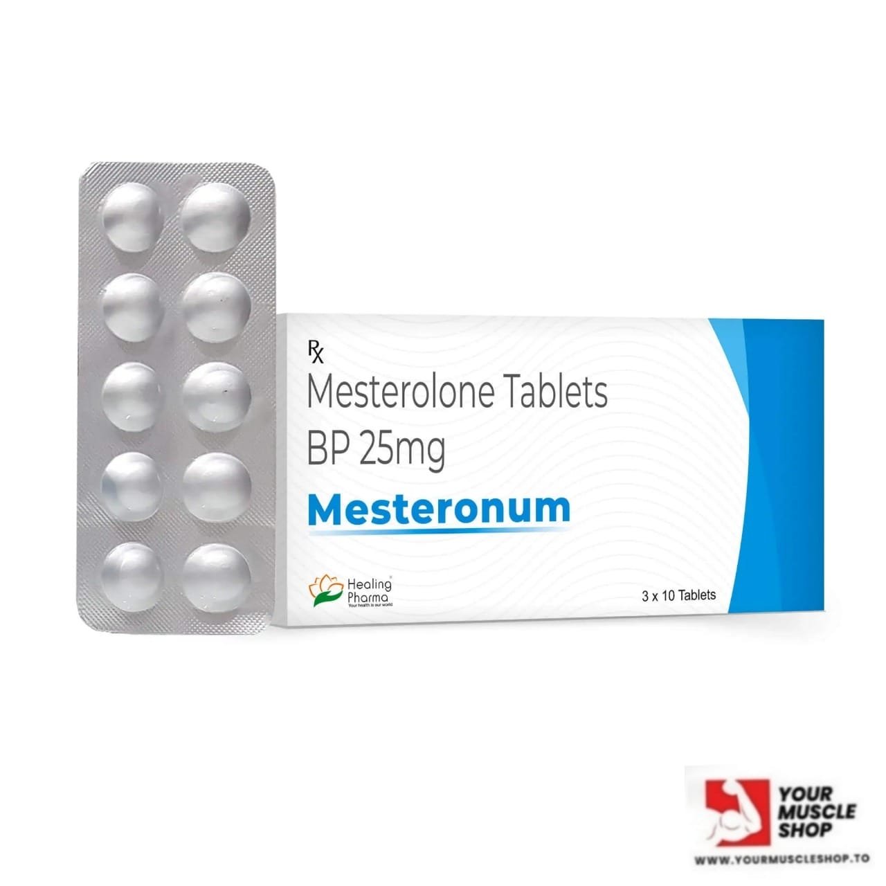 PROVIRON (MESTEROLONE) 25MG / PER TAB – 10 TABLETS – HEALING PHARMA
