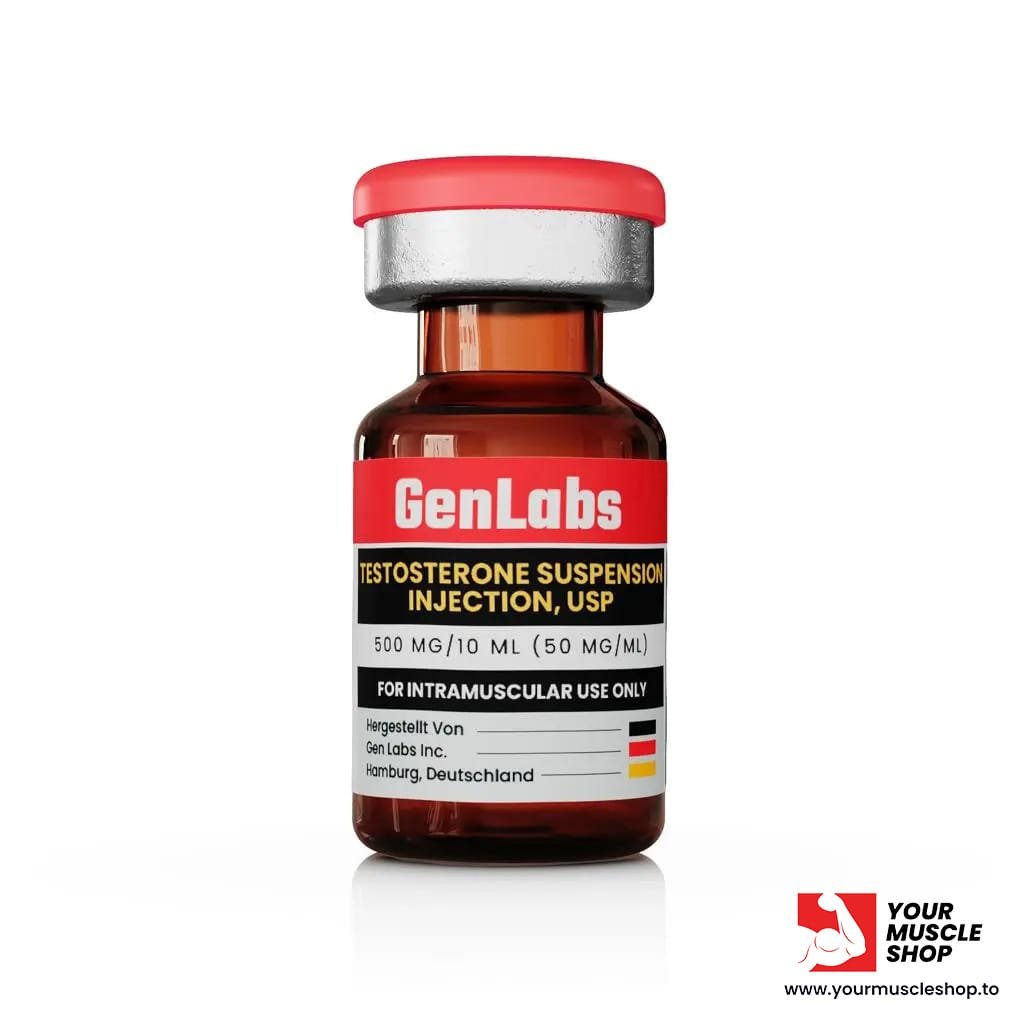 TESTOSTERONE SUSPENSION – WATER BASED 50 MG / PER ML – GENLABS