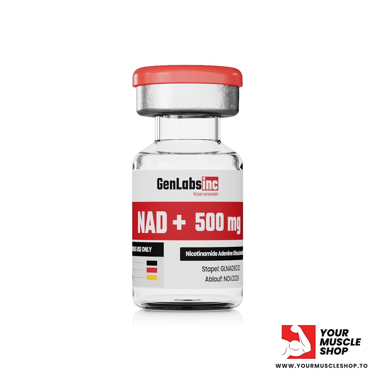 NAD + 500MG (NICOTINAMIDE ADENINE DINUCLEOTIDE) VIAL – GENLABS