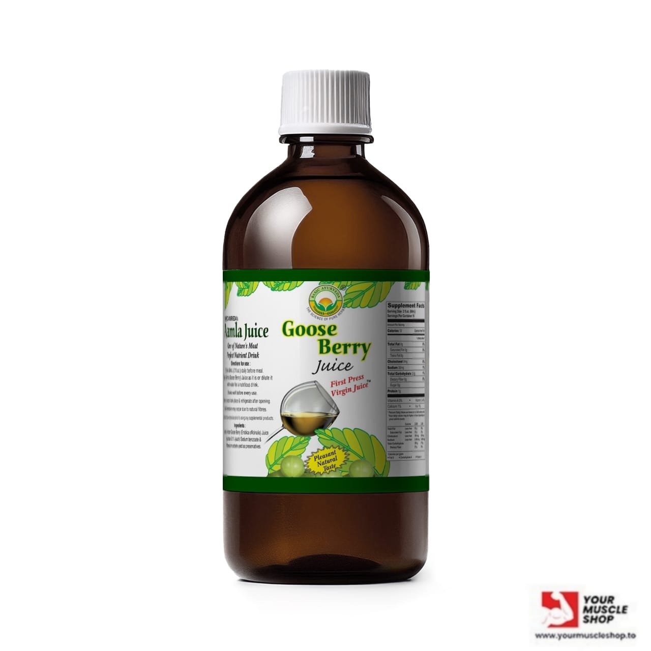 AMLA ( GOOSEBERRY JUICE ) 16.23 FL OZ / 480 ML – BASIC AYURVEDA - Image 2