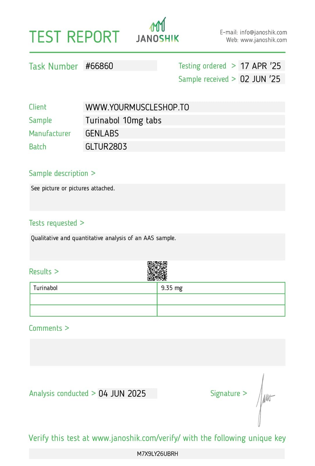 TURINABOL (4-CHLORODEHYDROMETHYL TESTOSTERONE) 10MG / PER TAB – 100 TABLETS – GENLABS - Image 2