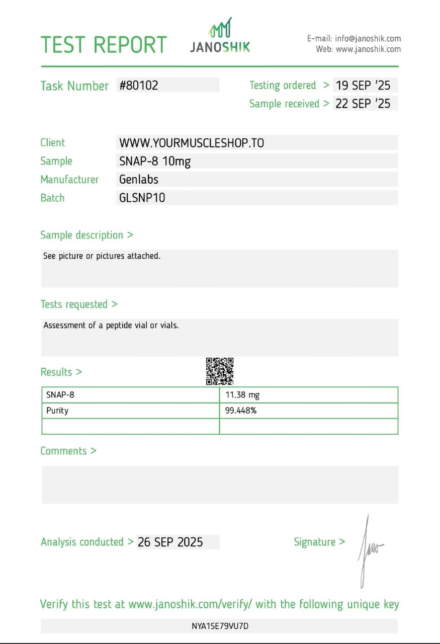 SNAP-8 10MG VIAL – GENLABS - Image 2